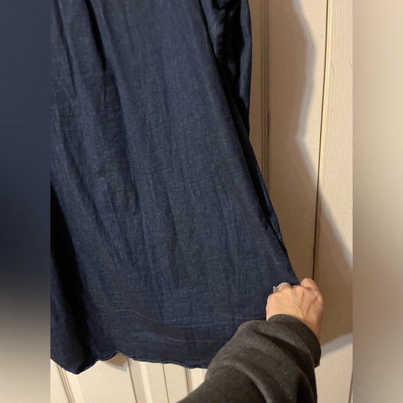 Universal Standard Denim Shirt Dress. Oversized Size Small - Picture 8 of 11